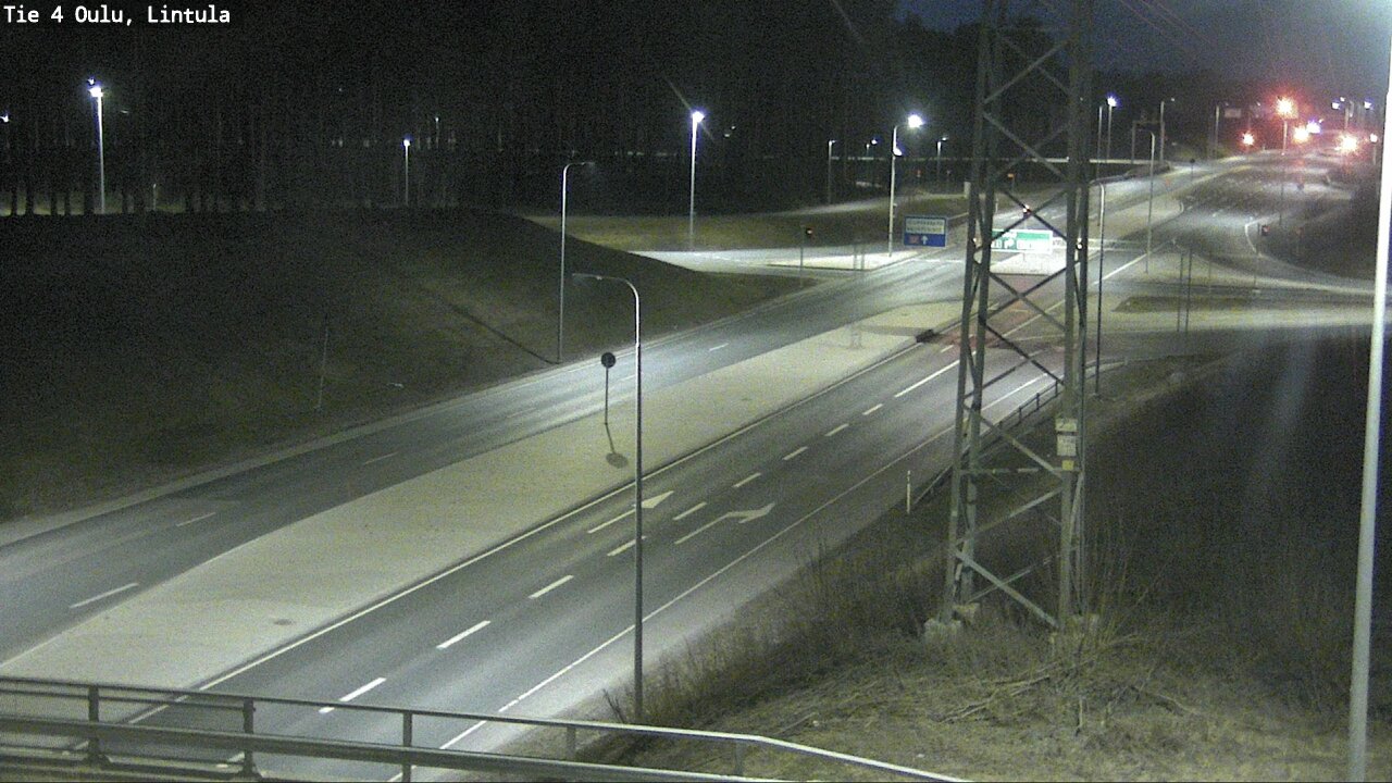 Weather Camera Image Road 4 Oulu, Lintula, Oulu, Pohjois-Pohjanmaa