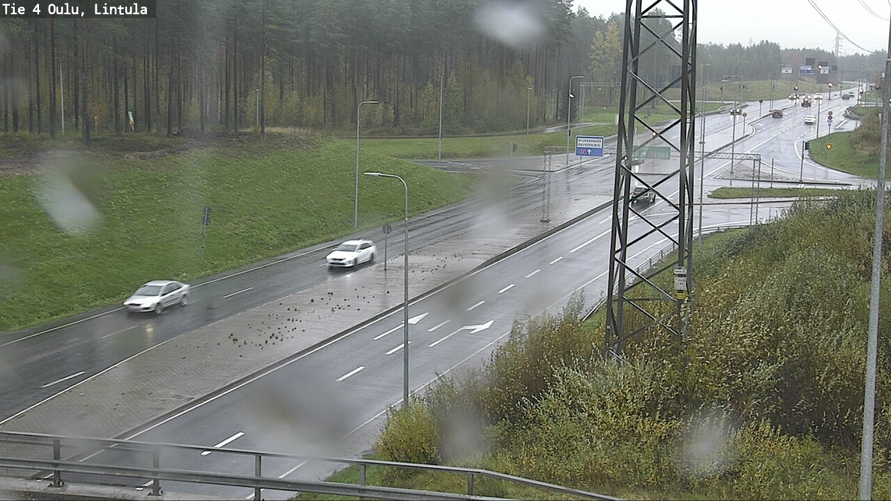 Weather Camera Image Väg 4 Uleåborg, Lintula, Oulu, Pohjois-Pohjanmaa