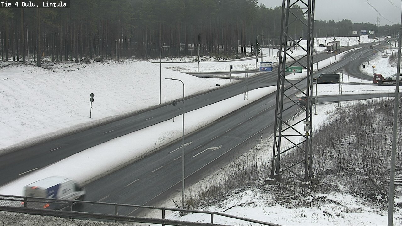 Weather Camera Image Road 4 Oulu, Lintula, Oulu, Pohjois-Pohjanmaa