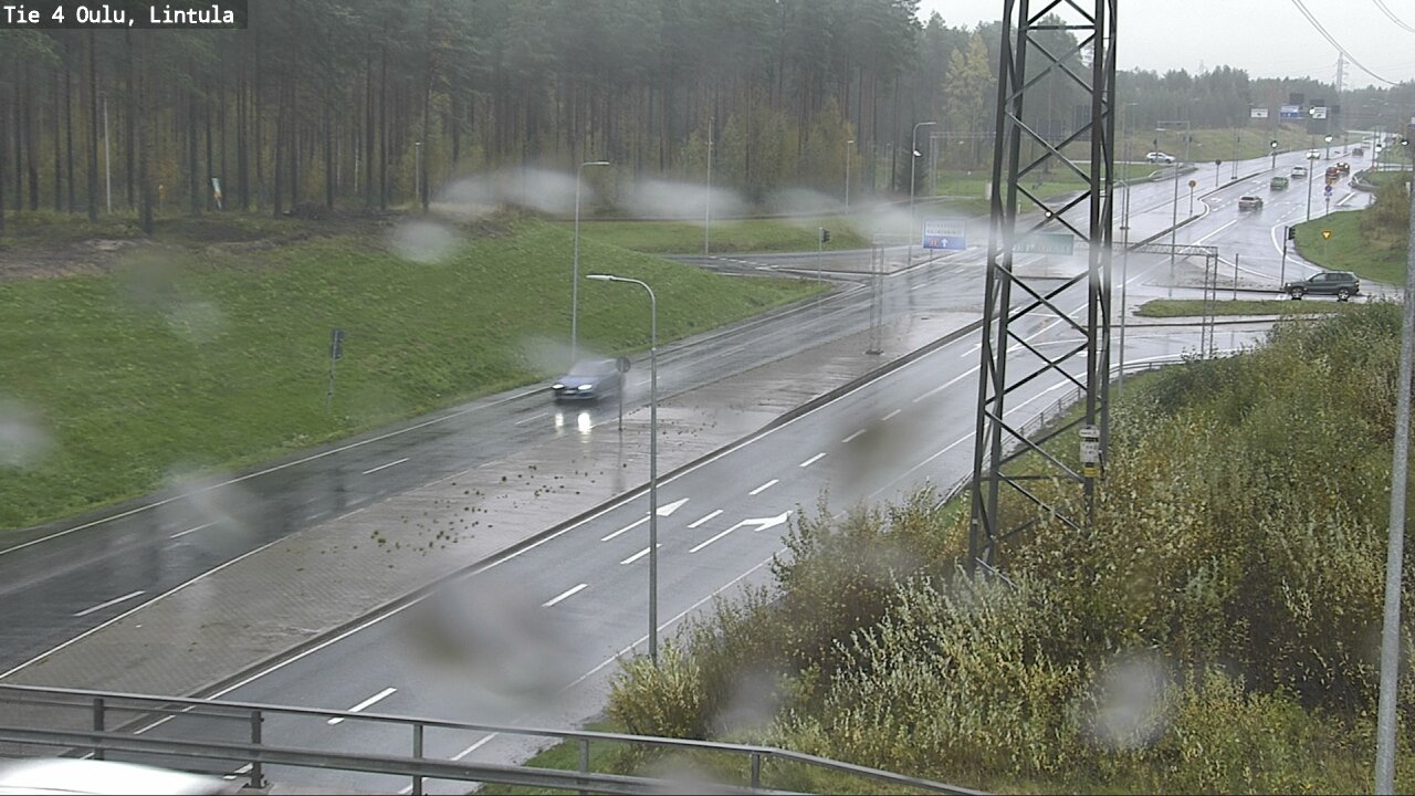 Weather Camera Image Väg 4 Uleåborg, Lintula, Oulu, Pohjois-Pohjanmaa
