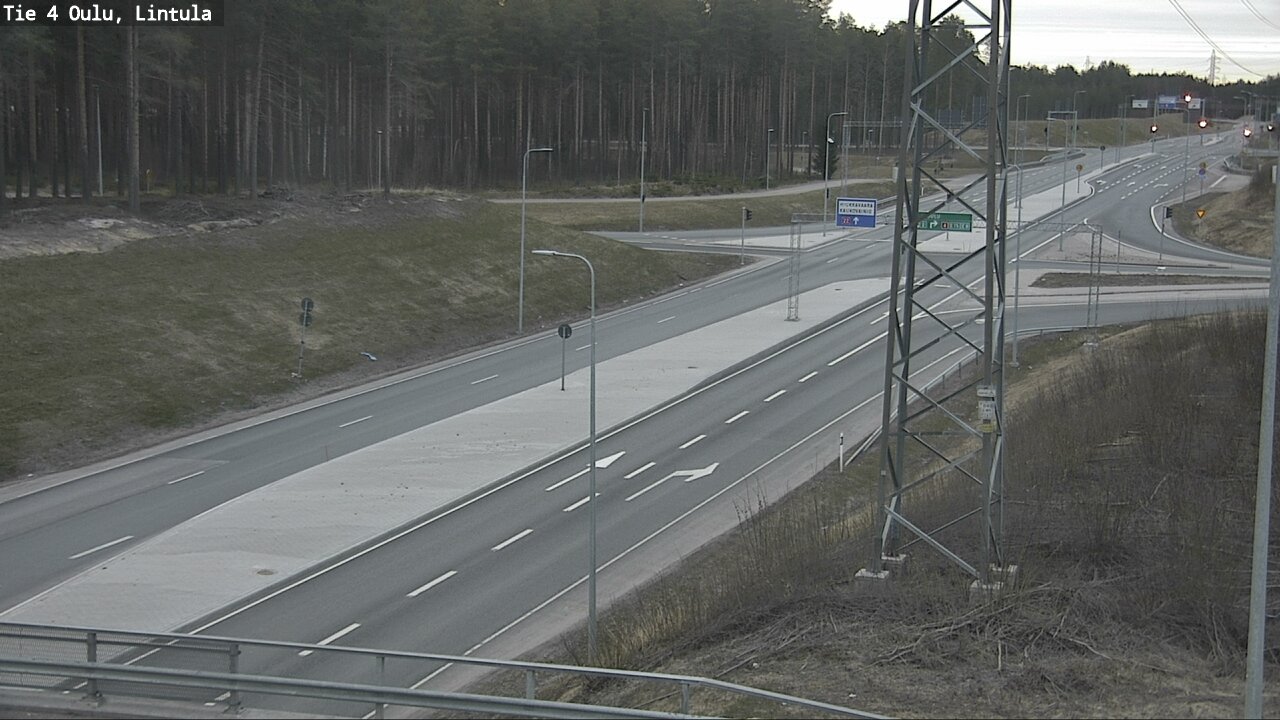 Weather Camera Image Road 4 Oulu, Lintula, Oulu, Pohjois-Pohjanmaa