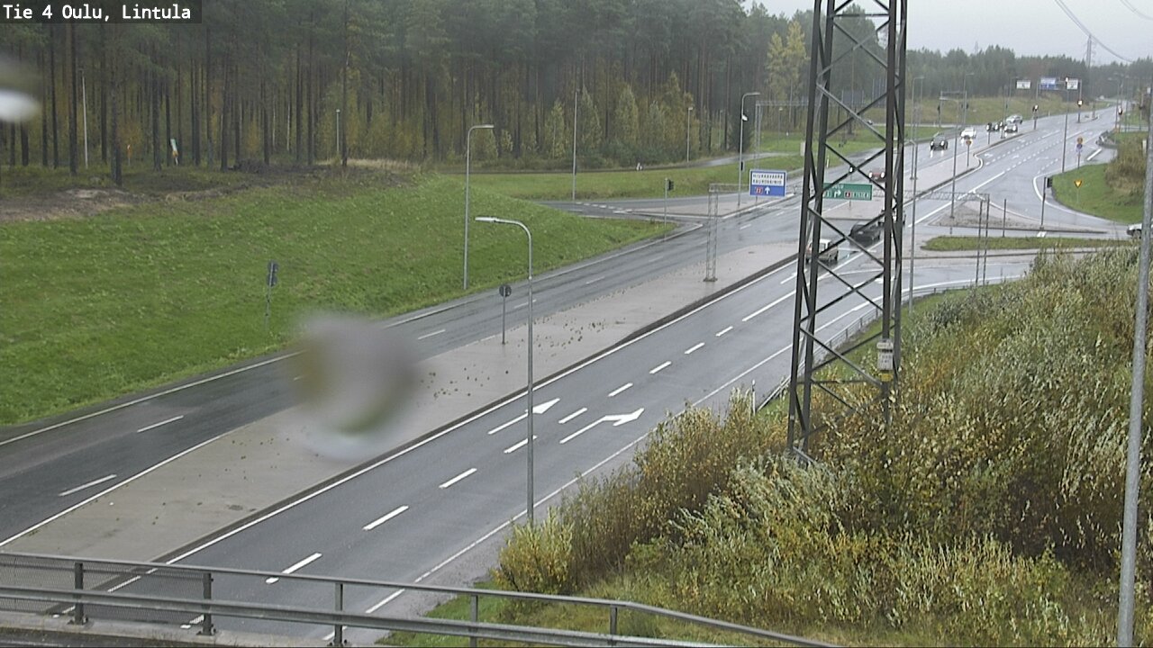 Weather Camera Image Väg 4 Uleåborg, Lintula, Oulu, Pohjois-Pohjanmaa