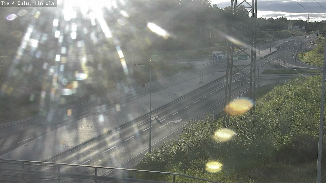 Weather Camera Image Väg 4 Uleåborg, Lintula, Oulu, Pohjois-Pohjanmaa