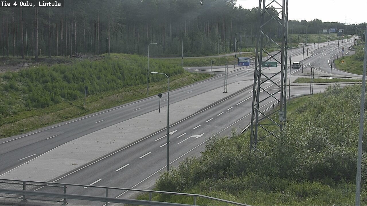 Weather Camera Image Väg 4 Uleåborg, Lintula, Oulu, Pohjois-Pohjanmaa