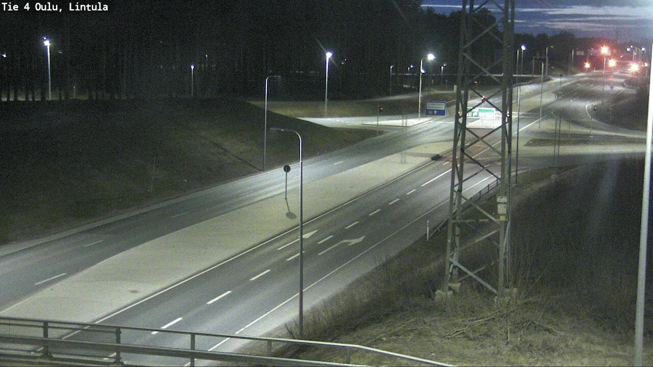 Weather Camera Image Road 4 Oulu, Lintula, Oulu, Pohjois-Pohjanmaa