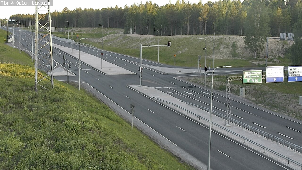 Weather Camera Image Road 4 Oulu, Lintula, Oulu, Pohjois-Pohjanmaa
