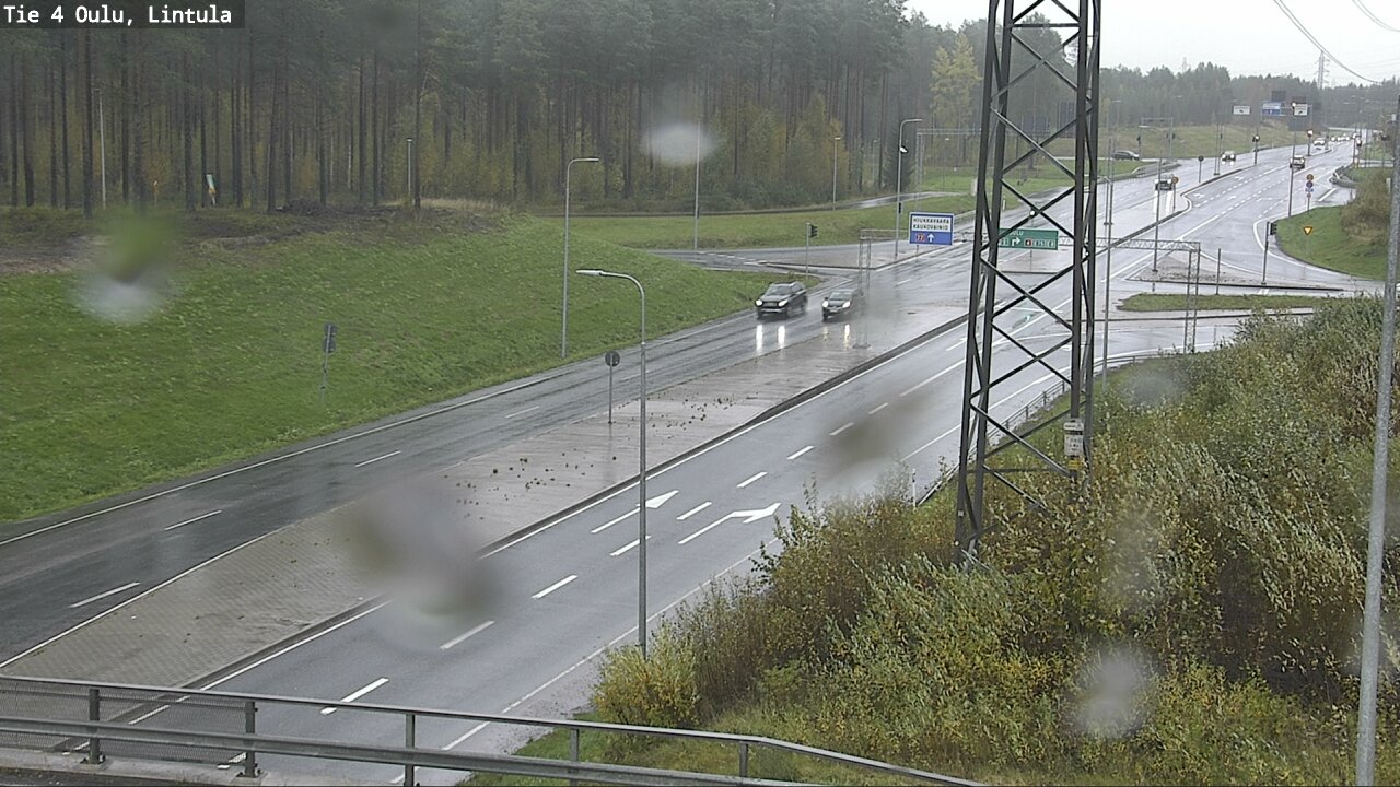 Weather Camera Image Väg 4 Uleåborg, Lintula, Oulu, Pohjois-Pohjanmaa