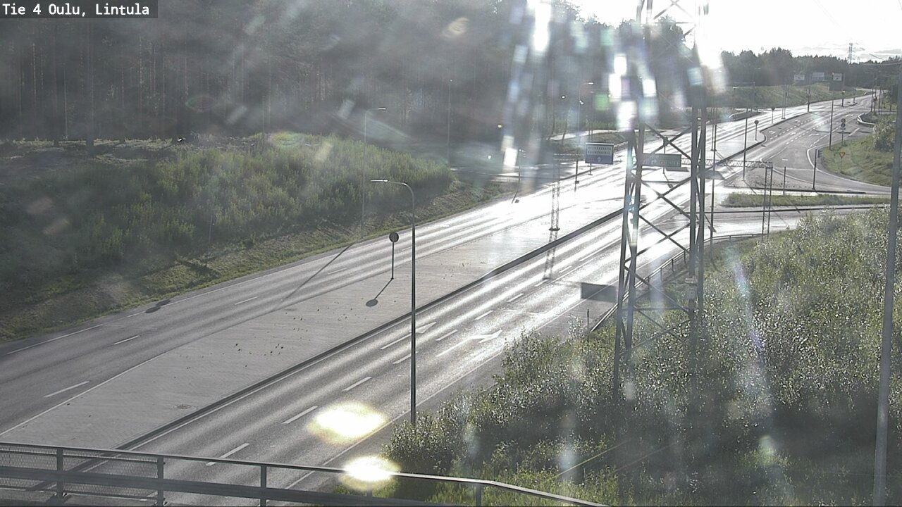 Weather Camera Image Väg 4 Uleåborg, Lintula, Oulu, Pohjois-Pohjanmaa