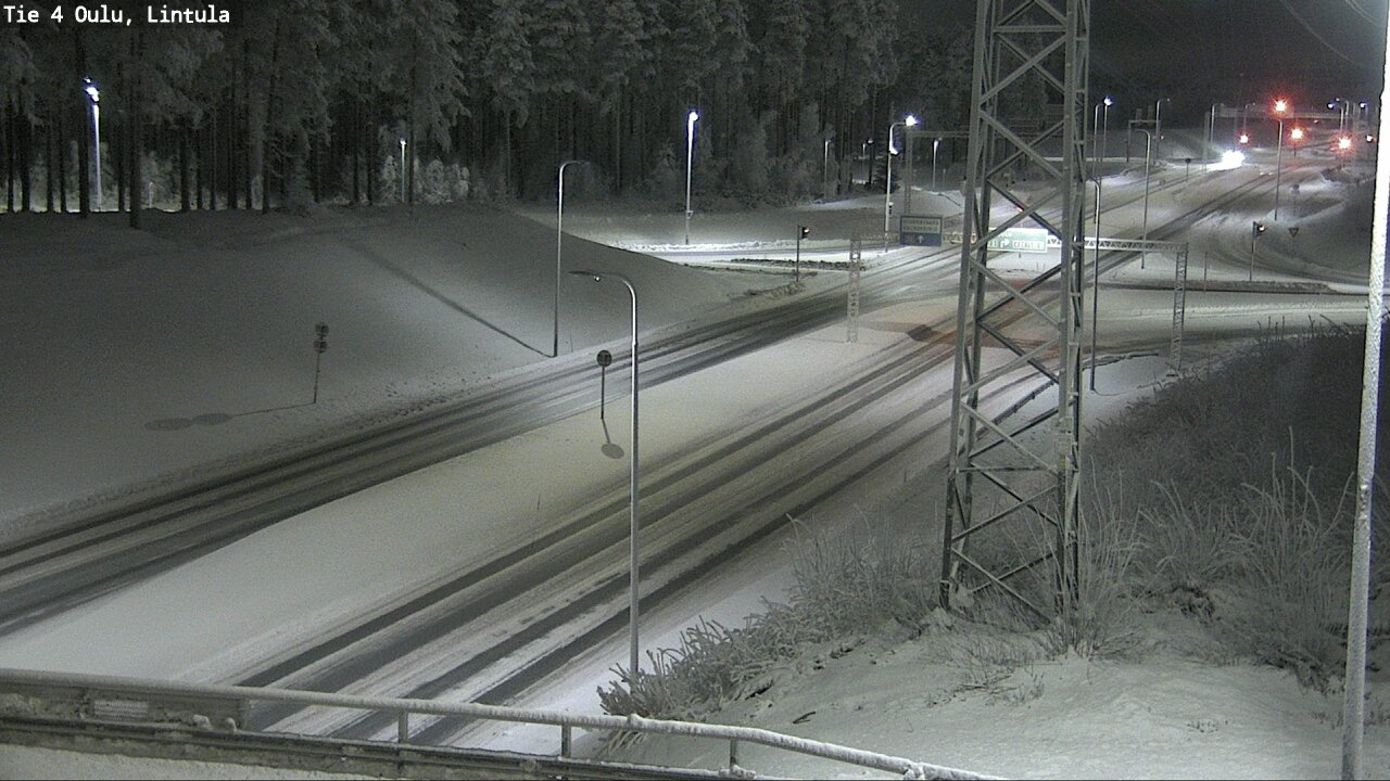 Weather Camera Image Road 4 Oulu, Lintula, Oulu, Pohjois-Pohjanmaa