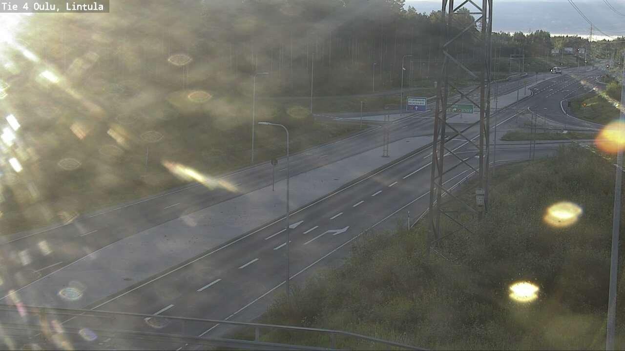 Weather Camera Image Väg 4 Uleåborg, Lintula, Oulu, Pohjois-Pohjanmaa