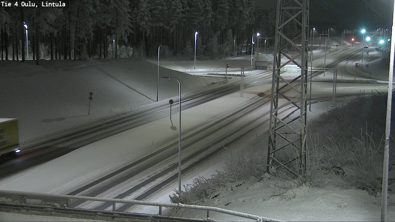 Weather Camera Image Road 4 Oulu, Lintula, Oulu, Pohjois-Pohjanmaa