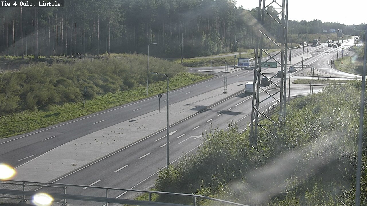 Weather Camera Image Road 4 Oulu, Lintula, Oulu, Pohjois-Pohjanmaa