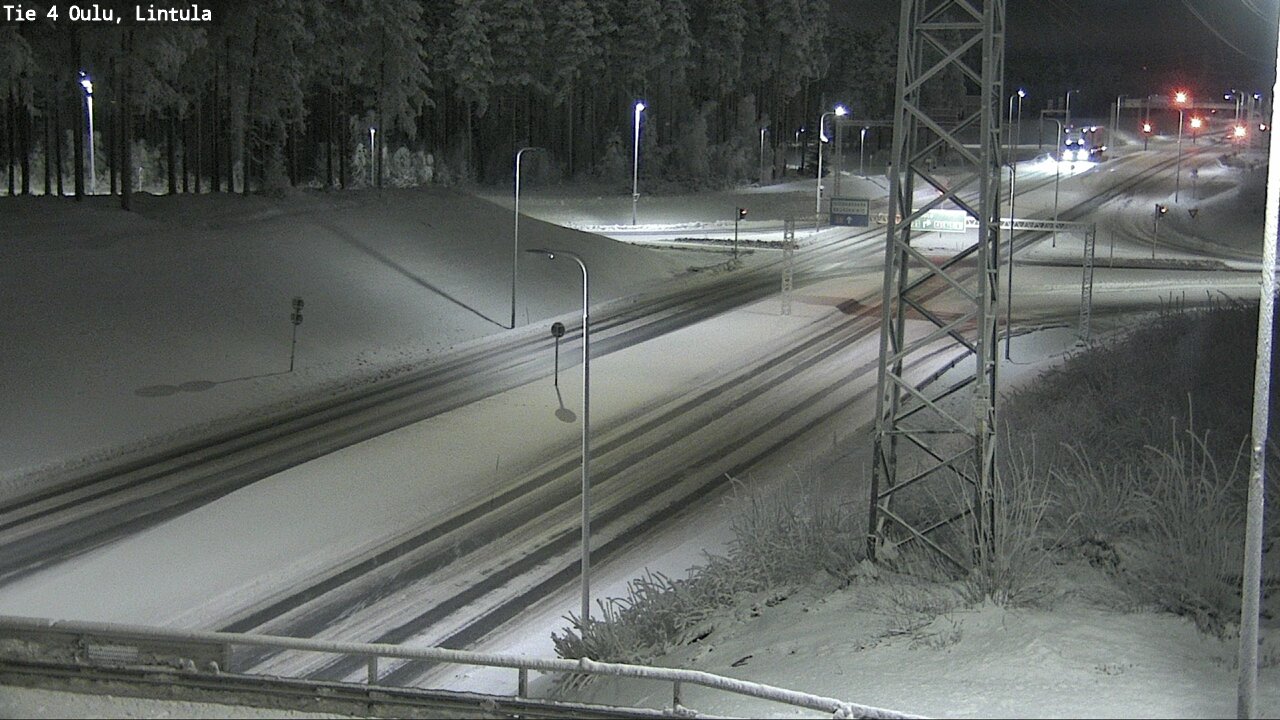 Weather Camera Image Road 4 Oulu, Lintula, Oulu, Pohjois-Pohjanmaa