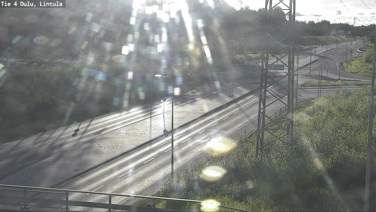 Weather Camera Image Väg 4 Uleåborg, Lintula, Oulu, Pohjois-Pohjanmaa