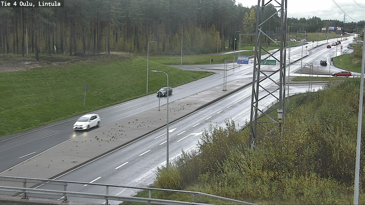 Weather Camera Image Väg 4 Uleåborg, Lintula, Oulu, Pohjois-Pohjanmaa