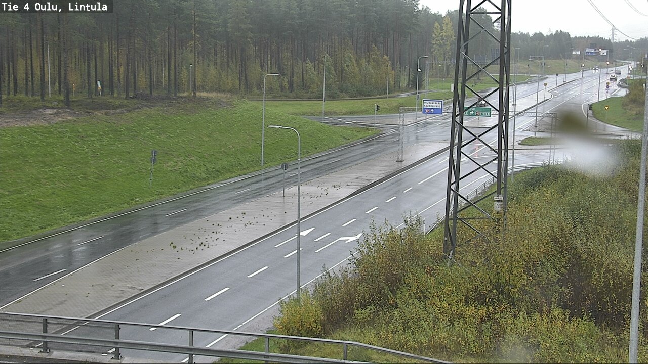 Weather Camera Image Road 4 Oulu, Lintula, Oulu, Pohjois-Pohjanmaa
