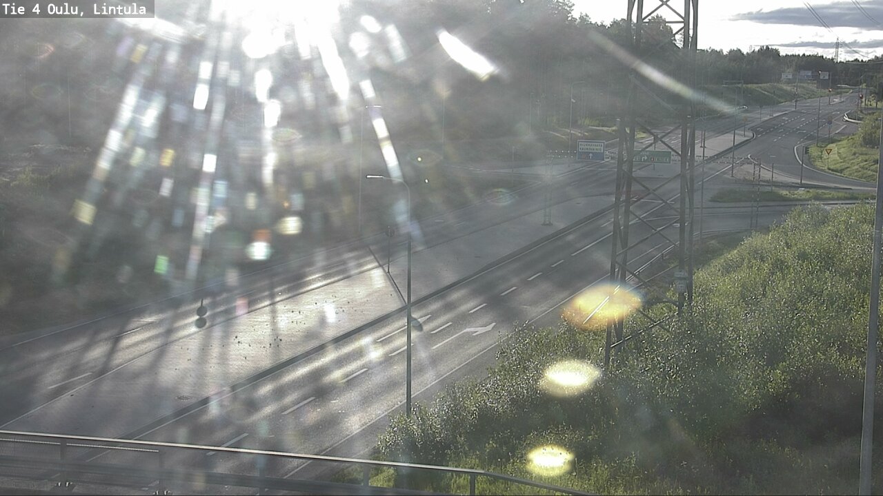 Weather Camera Image Väg 4 Uleåborg, Lintula, Oulu, Pohjois-Pohjanmaa