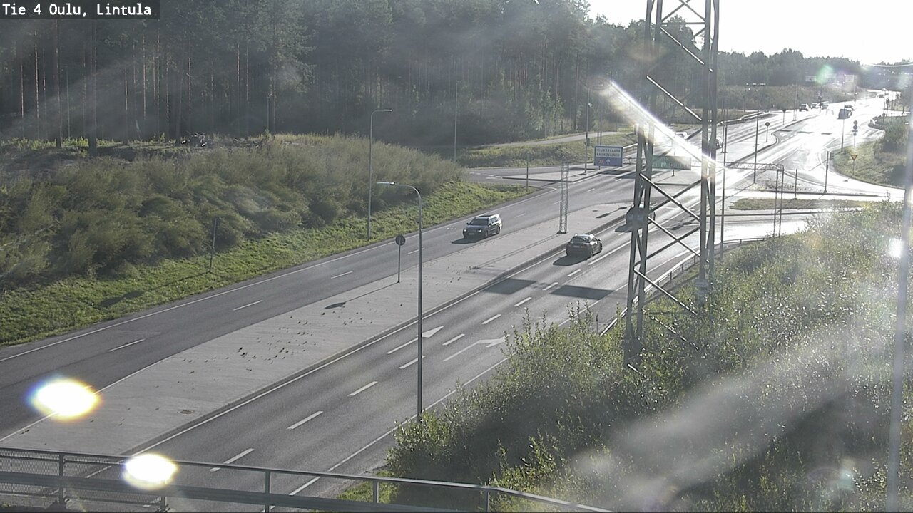 Weather Camera Image Road 4 Oulu, Lintula, Oulu, Pohjois-Pohjanmaa
