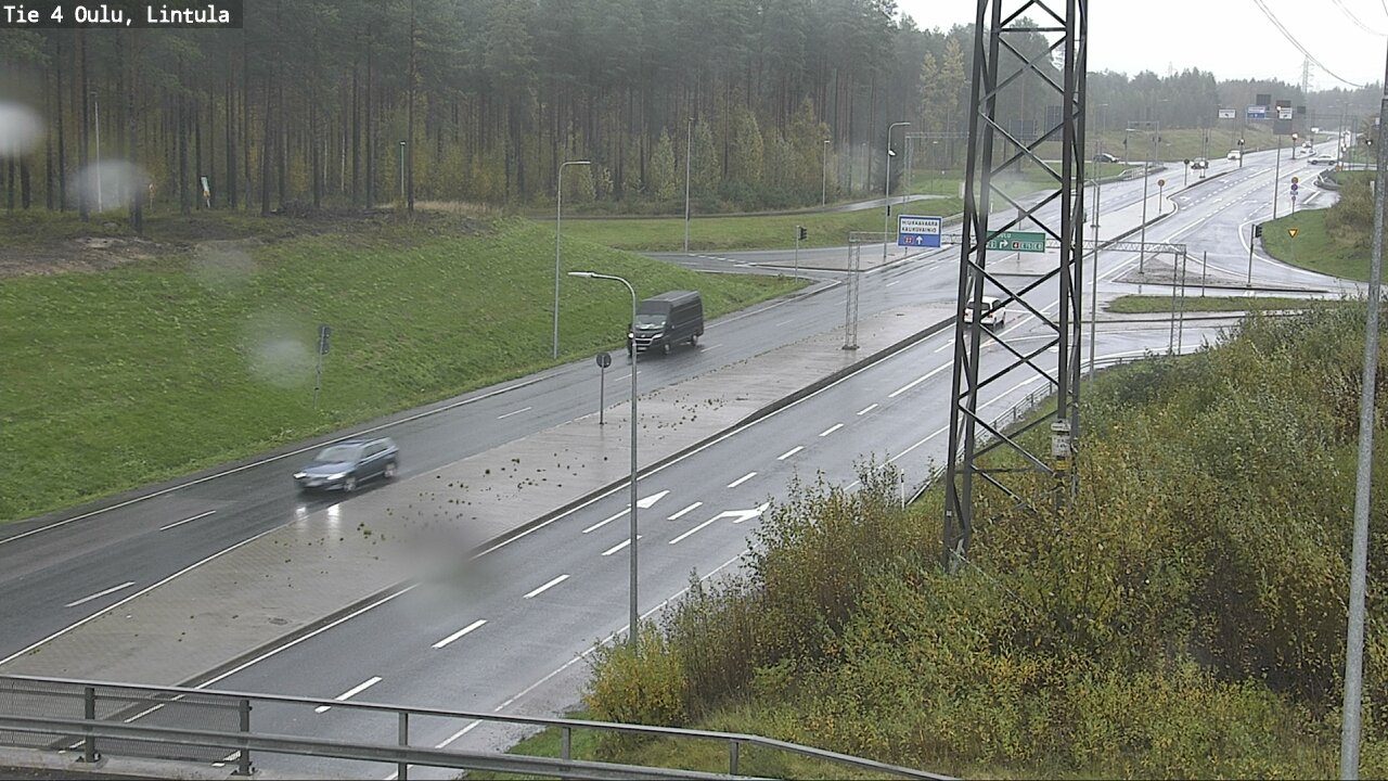 Weather Camera Image Väg 4 Uleåborg, Lintula, Oulu, Pohjois-Pohjanmaa