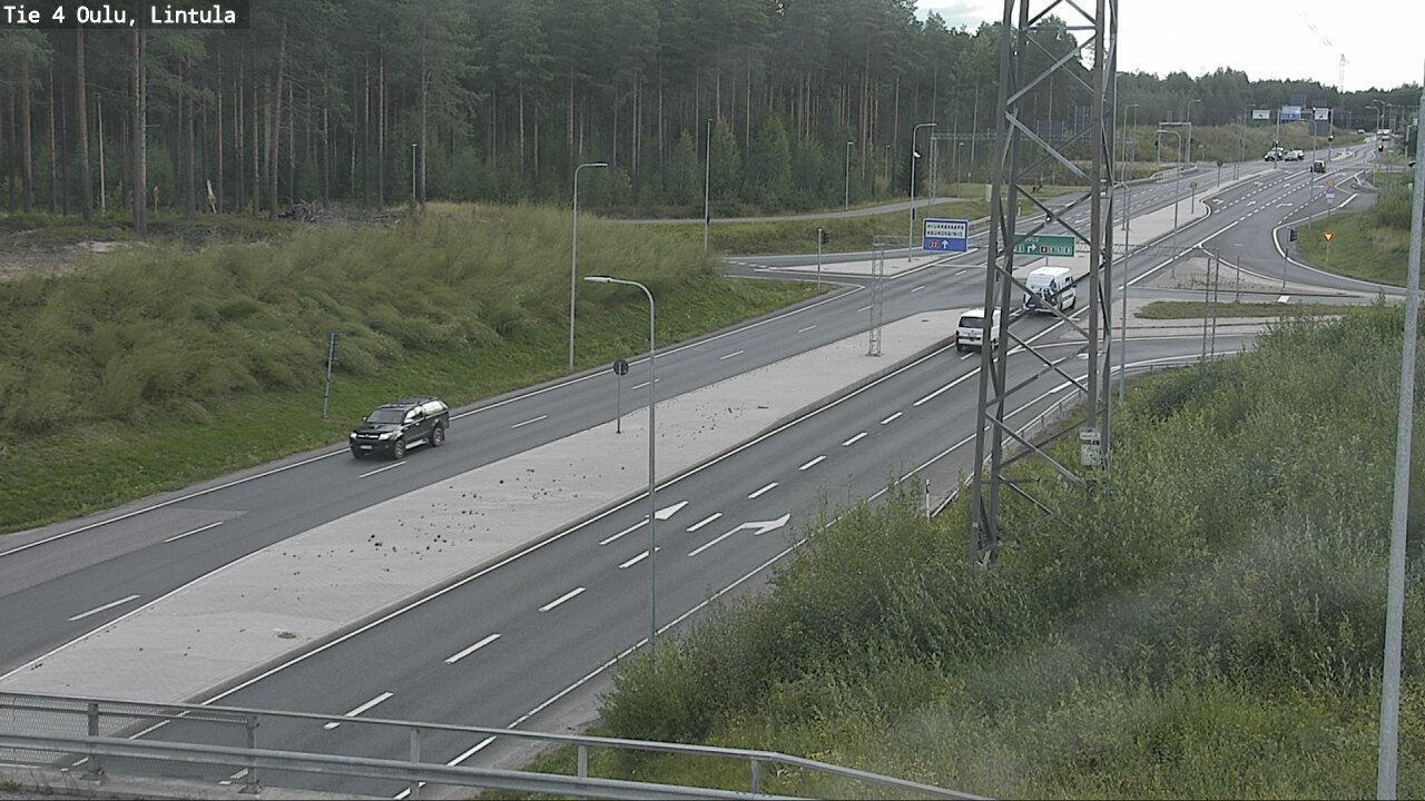 Weather Camera Image Väg 4 Uleåborg, Lintula, Oulu, Pohjois-Pohjanmaa