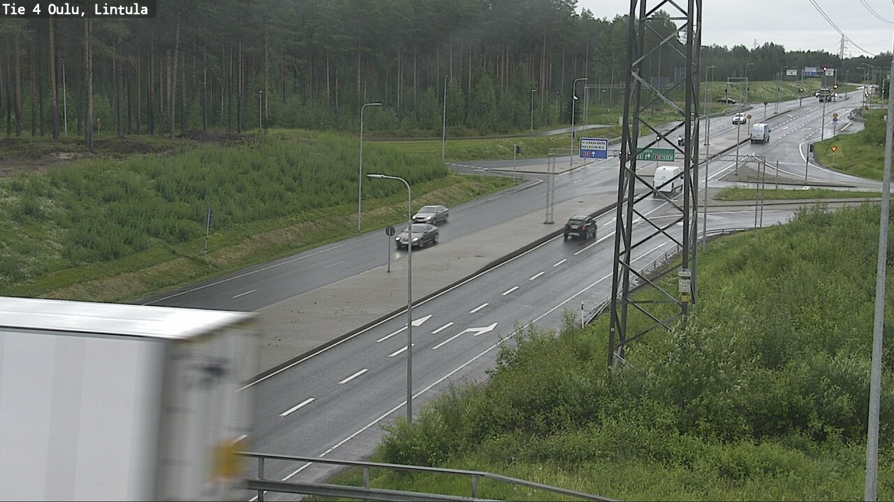 Weather Camera Image Road 4 Oulu, Lintula, Oulu, Pohjois-Pohjanmaa