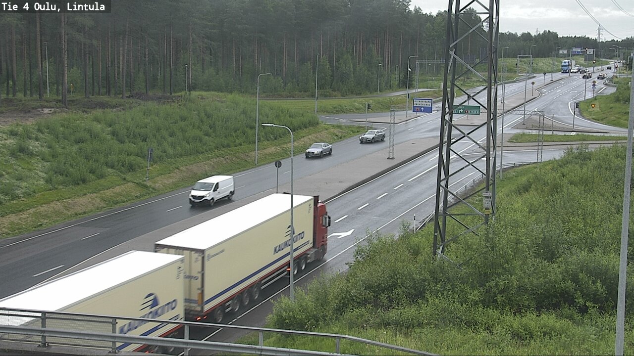Weather Camera Image Road 4 Oulu, Lintula, Oulu, Pohjois-Pohjanmaa