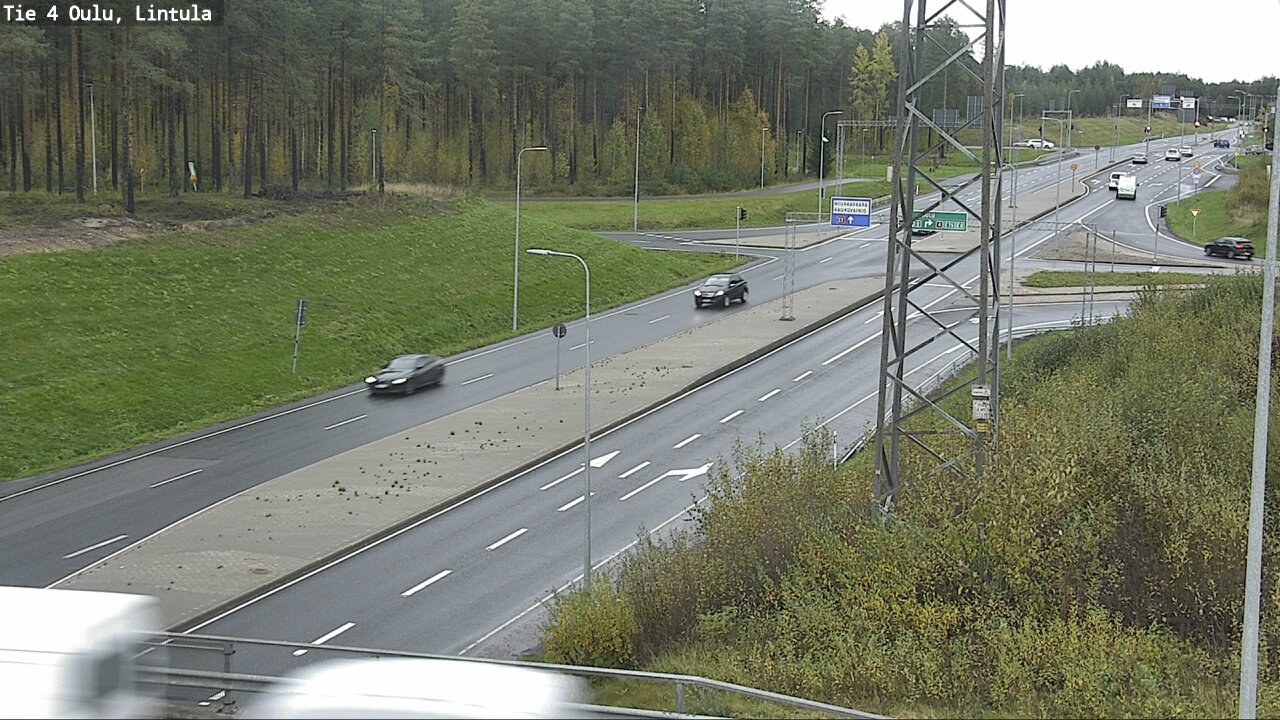 Weather Camera Image Road 4 Oulu, Lintula, Oulu, Pohjois-Pohjanmaa