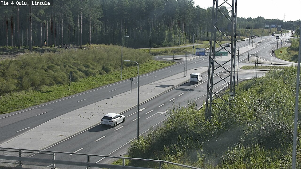 Weather Camera Image Väg 4 Uleåborg, Lintula, Oulu, Pohjois-Pohjanmaa