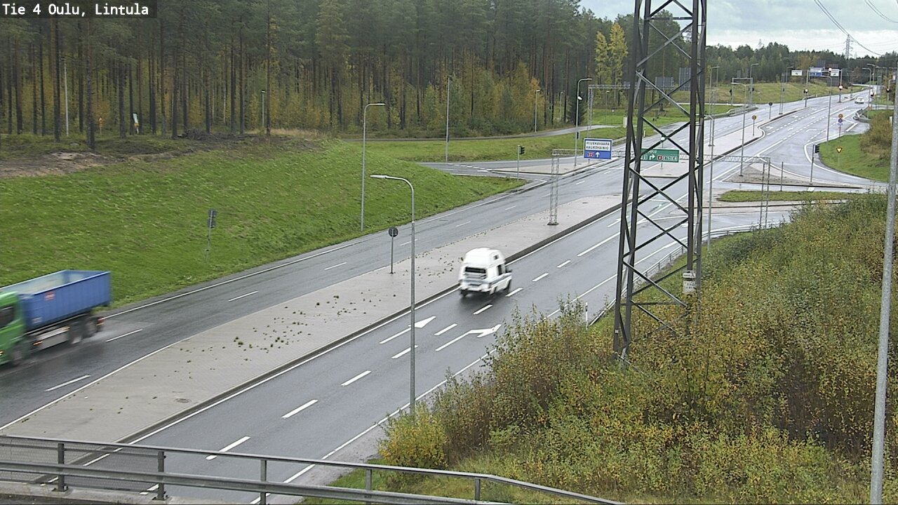 Weather Camera Image Road 4 Oulu, Lintula, Oulu, Pohjois-Pohjanmaa