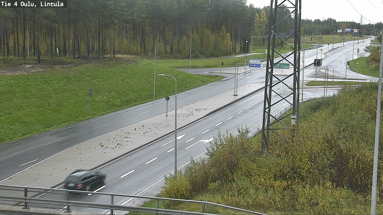 Weather Camera Image Road 4 Oulu, Lintula, Oulu, Pohjois-Pohjanmaa