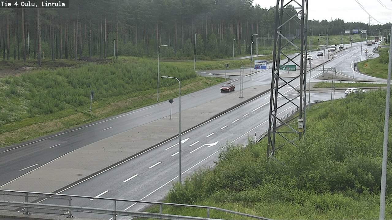 Weather Camera Image Road 4 Oulu, Lintula, Oulu, Pohjois-Pohjanmaa