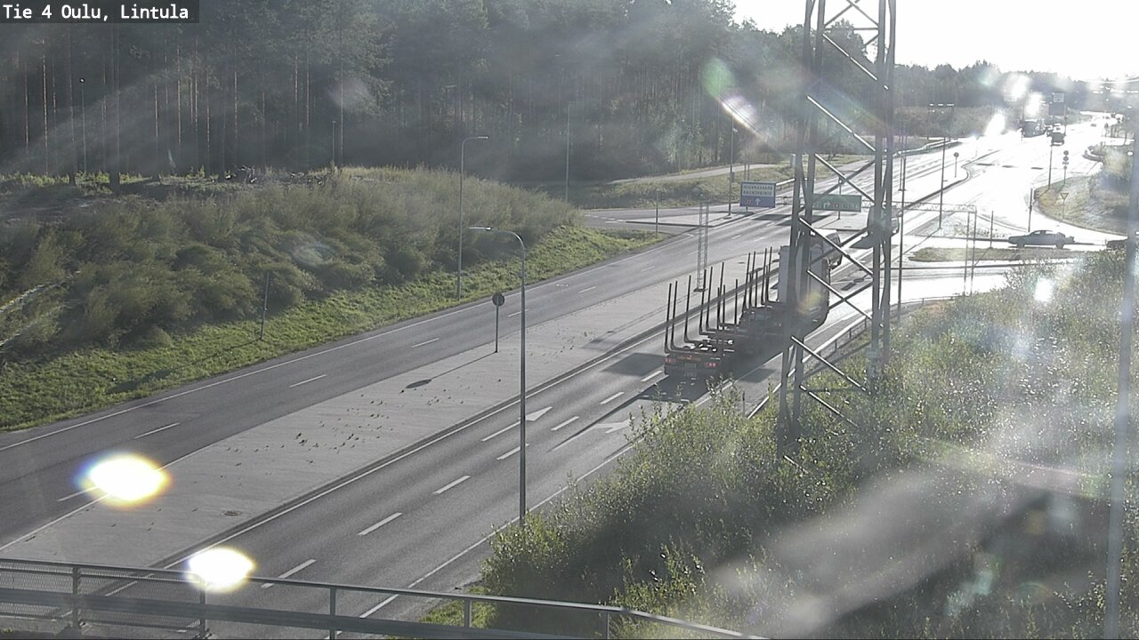 Weather Camera Image Road 4 Oulu, Lintula, Oulu, Pohjois-Pohjanmaa