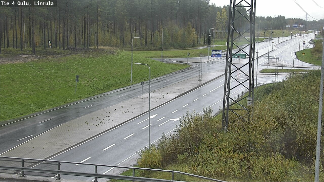 Weather Camera Image Road 4 Oulu, Lintula, Oulu, Pohjois-Pohjanmaa