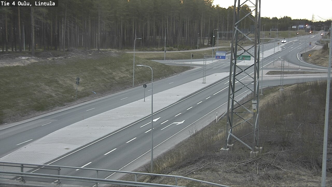 Weather Camera Image Road 4 Oulu, Lintula, Oulu, Pohjois-Pohjanmaa
