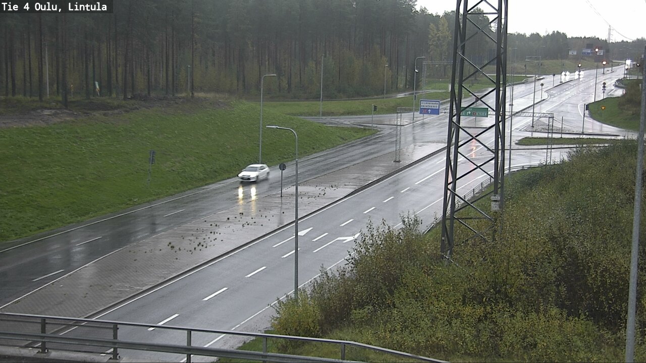 Weather Camera Image Road 4 Oulu, Lintula, Oulu, Pohjois-Pohjanmaa