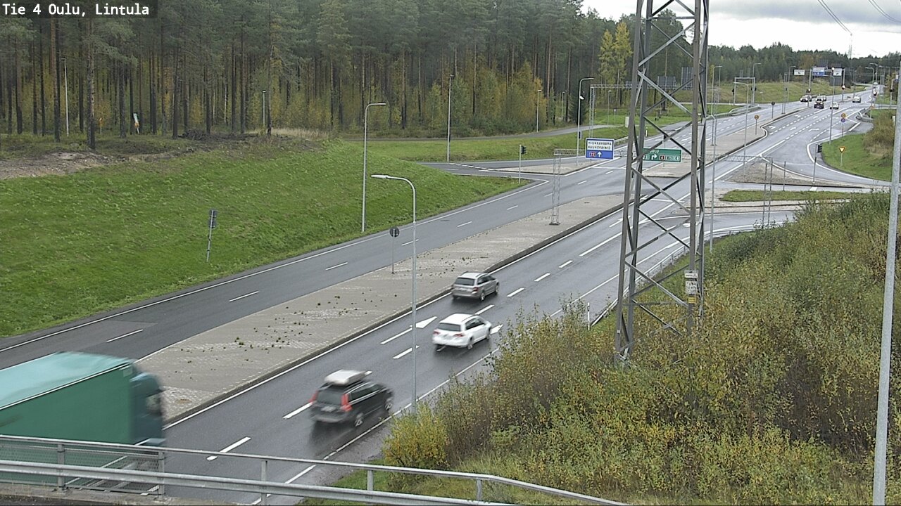 Weather Camera Image Road 4 Oulu, Lintula, Oulu, Pohjois-Pohjanmaa