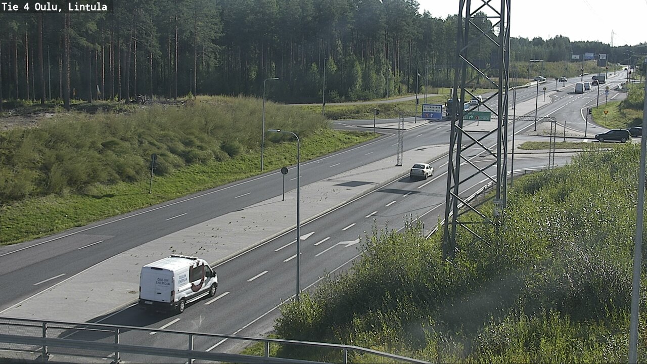 Weather Camera Image Väg 4 Uleåborg, Lintula, Oulu, Pohjois-Pohjanmaa