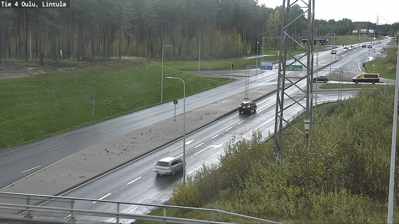 Weather Camera Image Väg 4 Uleåborg, Lintula, Oulu, Pohjois-Pohjanmaa