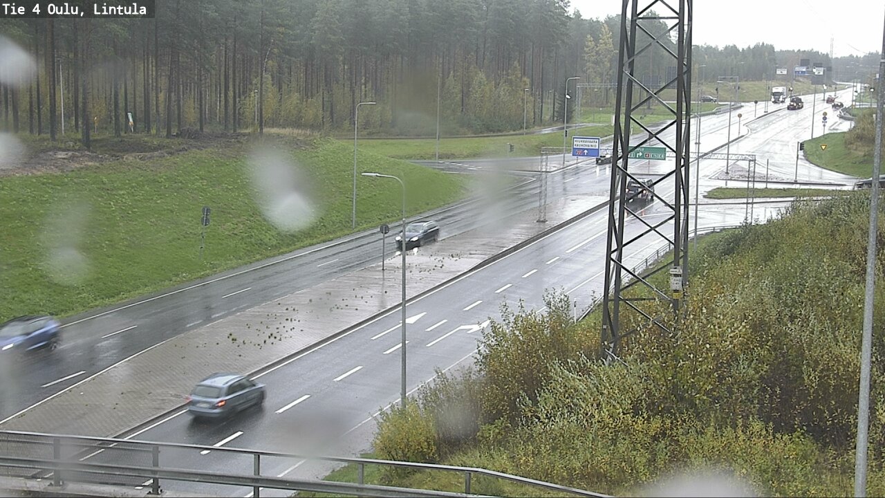 Weather Camera Image Väg 4 Uleåborg, Lintula, Oulu, Pohjois-Pohjanmaa