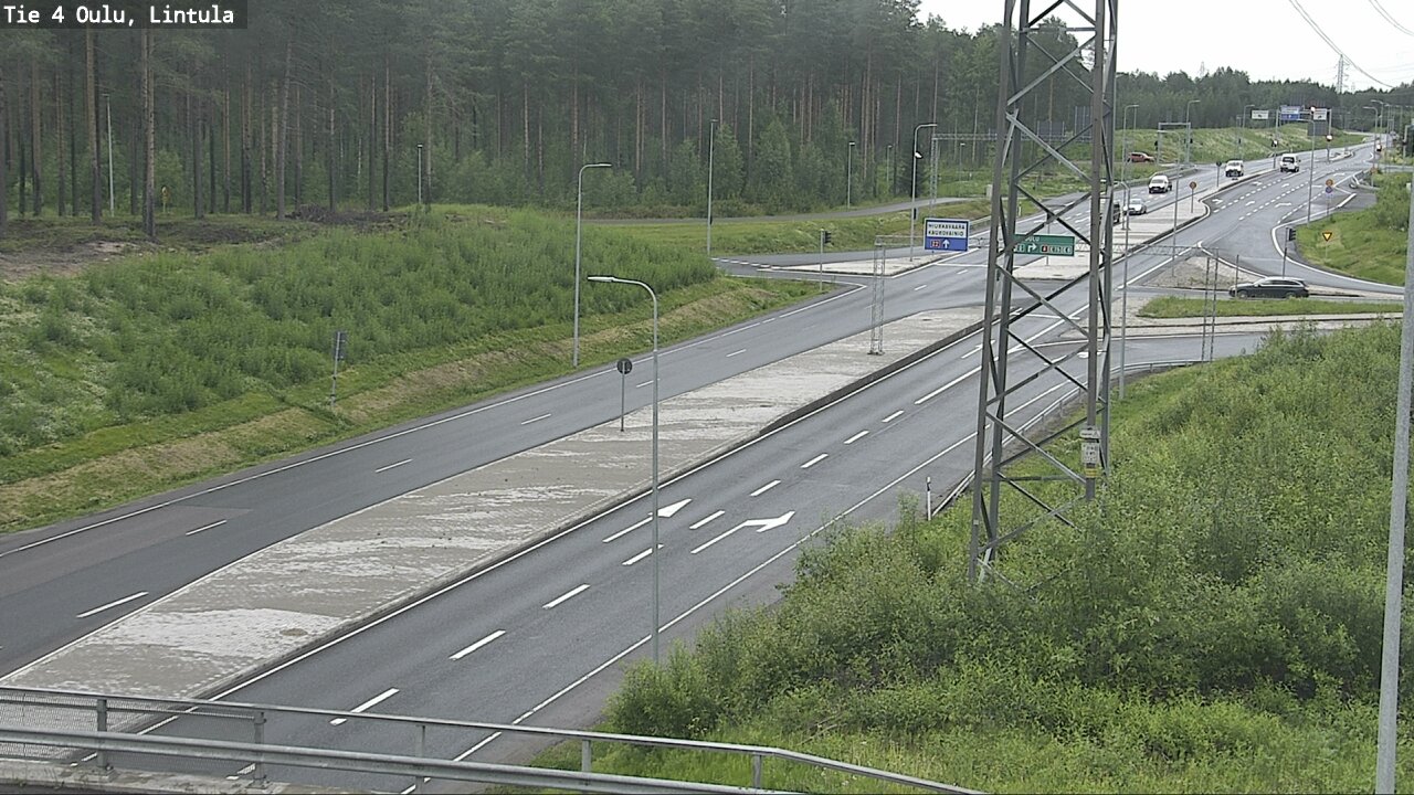 Weather Camera Image Road 4 Oulu, Lintula, Oulu, Pohjois-Pohjanmaa