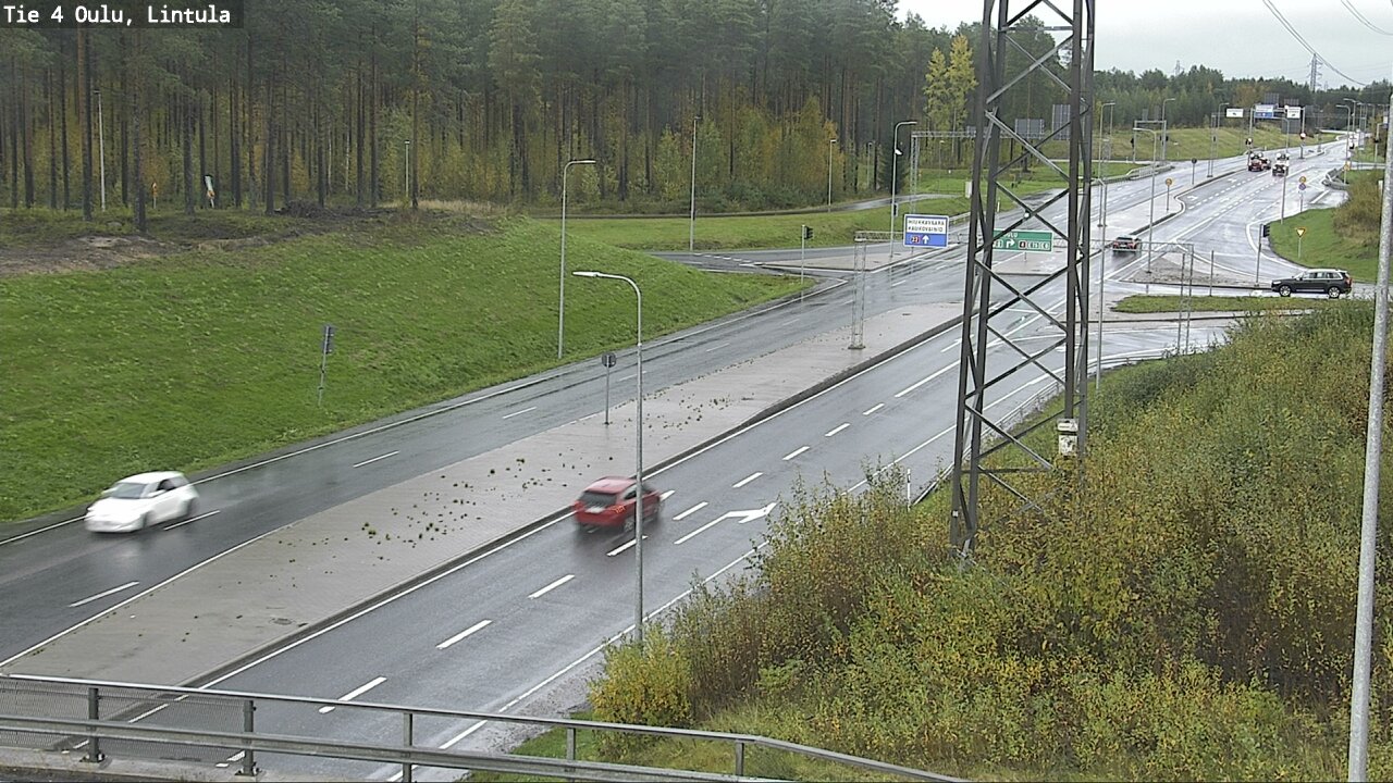 Weather Camera Image Road 4 Oulu, Lintula, Oulu, Pohjois-Pohjanmaa