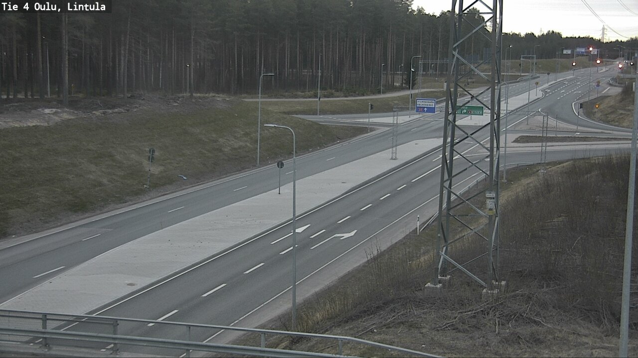 Weather Camera Image Road 4 Oulu, Lintula, Oulu, Pohjois-Pohjanmaa