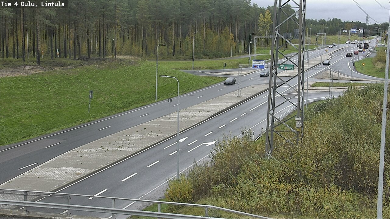 Weather Camera Image Road 4 Oulu, Lintula, Oulu, Pohjois-Pohjanmaa