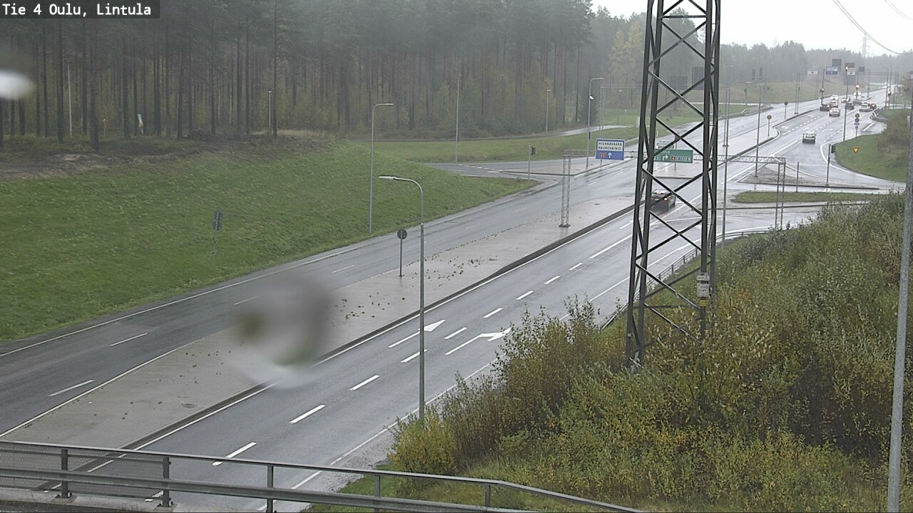 Weather Camera Image Väg 4 Uleåborg, Lintula, Oulu, Pohjois-Pohjanmaa