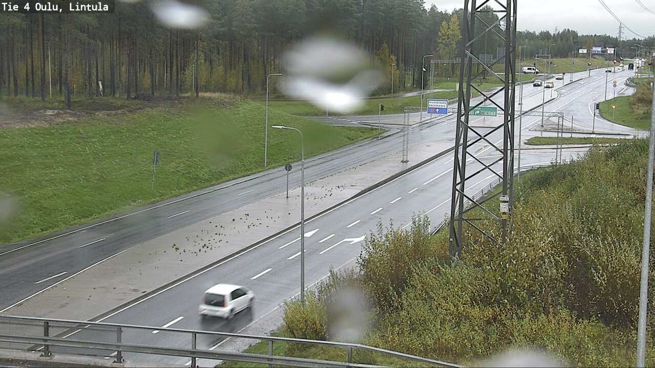 Weather Camera Image Väg 4 Uleåborg, Lintula, Oulu, Pohjois-Pohjanmaa