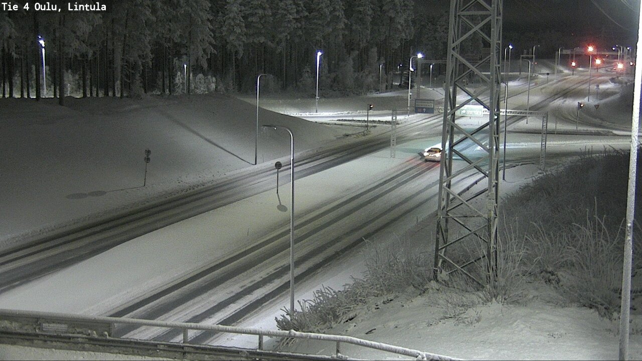 Weather Camera Image Road 4 Oulu, Lintula, Oulu, Pohjois-Pohjanmaa