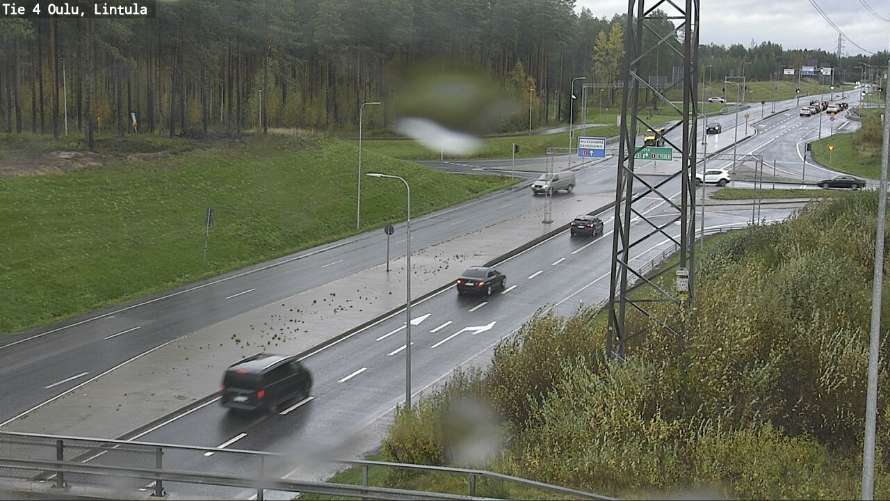 Weather Camera Image Väg 4 Uleåborg, Lintula, Oulu, Pohjois-Pohjanmaa