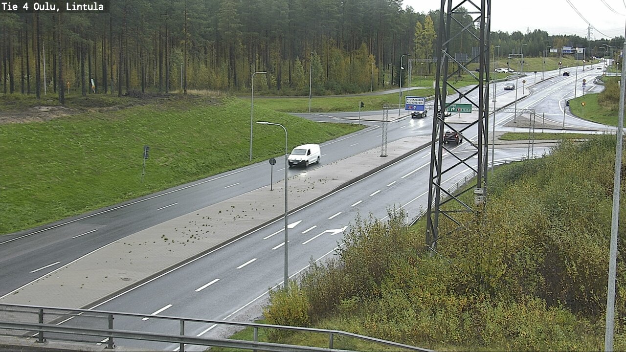 Weather Camera Image Road 4 Oulu, Lintula, Oulu, Pohjois-Pohjanmaa