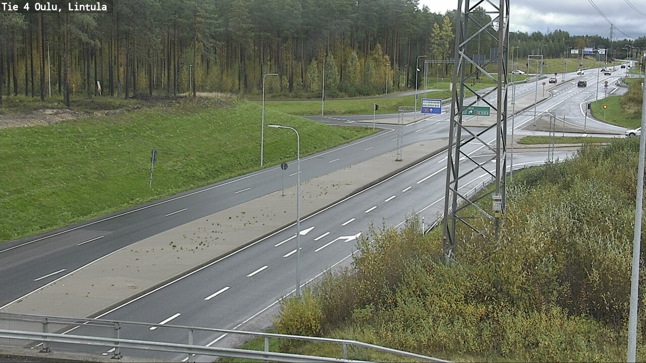 Weather Camera Image Road 4 Oulu, Lintula, Oulu, Pohjois-Pohjanmaa