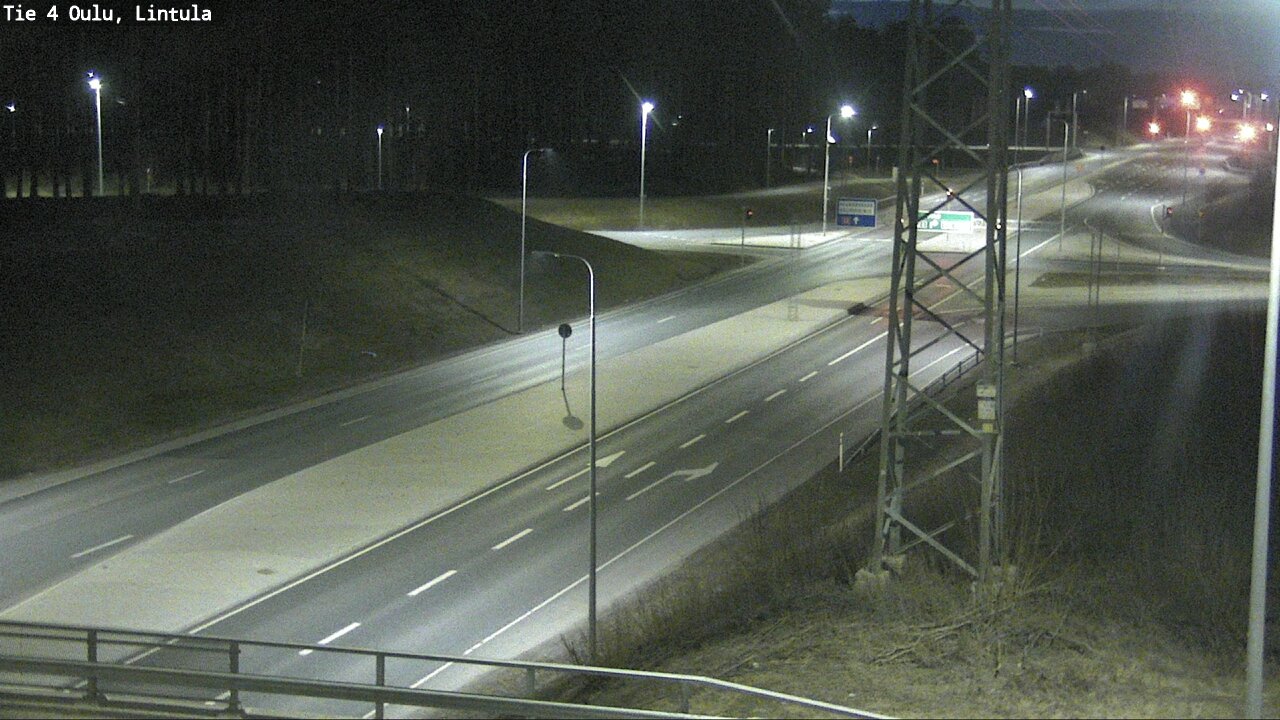Weather Camera Image Road 4 Oulu, Lintula, Oulu, Pohjois-Pohjanmaa